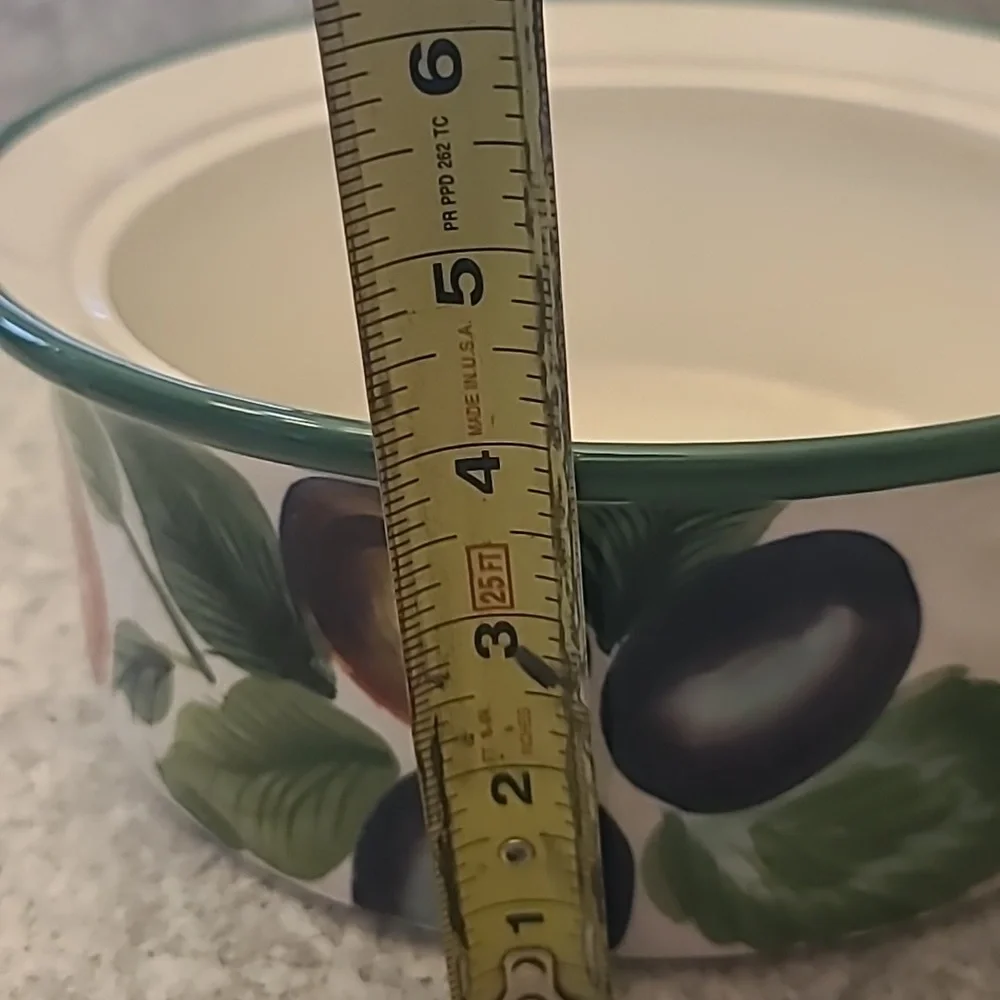Sakura Fruit Pattern Ceramic Casserole Dish